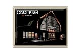 Femer Blechschild Städte Hamburg Deichtorhallen Kunst 40x30