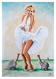 Postkarte A6 +++ OTTO von modern times +++ MARILYN MONROE UND OTTIFANTEN +++ MODERN TIMES © Ottifant Productions GmbH
