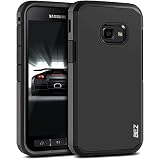 BEZ® Hülle für Xcover 4 Hülle, Xcover 4S Hülle, Handyhülle Stoßfestes Kompatibel für Samsung Galaxy Xcover 4 / 4s, [Heavy Duty Serie] Outdoor Dual Layer Armor Case Handy Schutzhülle Robuste - Schw