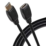 Maplin HDMI Verlängerungskabel 3m, 4K 30Hz Stecker auf Buchse Adapter, Ultra HD High Speed, ARC/HDR/3D, Ethernet, kompatibel mit Fernsehern, Monitor, PS4/5, Xbox, Projektor, Soundbar, Sky Box, PC,