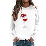 Weihnachtspulli Weihnachten Pullover Sweatshirts 3D Gedruckt Weihnachten Jumper Ugly Christmas Pullover Rundhals Jumper Pullover mit Aufdruck Geschenk