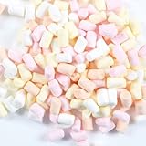 Mini Marshmallows 1000g | leckere Dekoration für Cupcakes, Kuchen, Gebäck und Getränke | Pastellfarb
