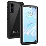 Lanhiem für Huawei P30 Pro Hülle, IP68 Wasserdicht Handyhülle Huawei P30 Pro 360 Grad Schutzhülle, Stoßfest Staubdicht Schneefest Outdoor Panzerhülle mit Eingebautem Display
