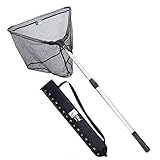Zite Fishing Teleskop Kescher Angeln 160cm I Kescher gummiert, Diverse Längen erhältlich I Angel Unterfangkescher Angelkescher Käscher Angeln Teleskopk