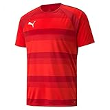 PUMA Herren Teamvision Jersey Shirt, Puma Red-chili Pepper-puma White, 3XL EU