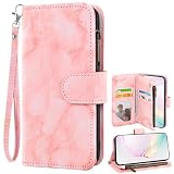 Asuwish Handyhülle für Samsung Galaxy S6 Edge Plus Hülle mit Kartenfach Klappbar Leder Geldbörse Ständer S6edge + S 6edge 6s 6 Edge+ Handy Hüllen Schutzhülle Handyhüllen Cover Wallet Phone Case R