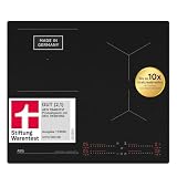 AEG Induktionskochfeld 60cm, Made in Germany, 4 Flex-Kochzonen mit Kratzresistenter SaphirMatt-Oberfläche, SenseBoil verhindert Überkochen, Bridge-Kombination 2er Zonen, Hob²Hood, TI64IB1FIZ
