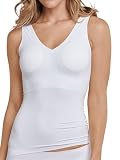 Schiesser Damen Trägertop Mit Herausnehmbaren Pads - Invisible Soft BH, Weiss_170365, 44 EU