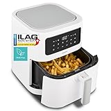 MEDION P10 XL Duo Heißluftfritteuse (6,8 Liter XXL, Airfryer, 2.150 Watt, zwei Heizelemente aus Edelstahl, Schüttel Alarm, 9 Automatikprogramme, Touch Bedienfeld, LED Anzeige)