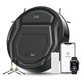 LEFANT Saugroboter, Superschlank WLAN Roboterstaubsauger, Kompatibel mit Alexa Sprachsteuerung, Staubsauger Roboter Selbstaufladung Leise für Haushaltsreinigung/Tierhaare/Haare/Staub/Teppich M210