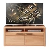 NATURE ONE TV-Lowboard in Kernbuche teil-massiv FSC-zertifiziert - Moderner TV Schrank mit viel Stauraum für Ihr Wohnzimmer - 131 x 58 x 45 cm (B/H/T)