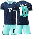 Fussball Trikot Kinder & Erwachsene 2026 WM Deutschland Fußball Trikots, Heim Auswärts Fussball Trikot, Fussballtrikot Jungen Herren Football T-Shirt, Short und Socken S