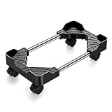 ORICO Mobile CPU Stand, Desktop Computer Tower Holder Cart mit einstellbarer Breite und 4 Lenkrädern, vier Ecken mit 5 cm Handlauf für Desktop-Computer oder Computergehäuse (Max: 49 * 31 * 10 cm)
