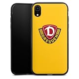 Slim Case extra dünn kompatibel mit Apple iPhone Xr Silikon Handyhülle schwarz Hülle SG Dynamo Dresden Offizielles Lizenzprodukt Log