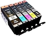 Canon PGI 550 CLI 551 550bk Multipack Setup Original Tintenpatronen Bulk in neutraler Verpackung für PIXMA MX725, MX925, iP7250, iP8750, MG5450, MG5550, MG5650, MG6350, MG6450, MG6650, MG7150, MG7550