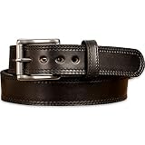 Bullhide Belts Herren-Ledergürtel für Freizeit, Kleid, 3,8 cm breit, Schwarz, 38' (Size 36 Pants - Check Size Guide)