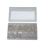 200pcs Uhrenschraubenrohr, 10 Größe 1,3 Mm Breite Professionelle Uhrenbandstifte mit Aufbewahrungsbox, Watch -Gurt -Anschlussstange Schraubenverknüpfung