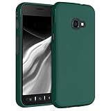 kwmobile Hülle kompatibel mit Samsung Galaxy Xcover 4 / 4S Hülle - weiches TPU Silikon Case - Cover geeignet für kabelloses Laden - Türkisgrü