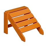 NEG Design Adirondack Fußbank Marcy täuschend echte Holzoptik, wetterfest, UV- und farbbeständig orang