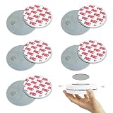 Rauchmelder Magnethalter - 5 Stück Magnethalterung Rauchmelder, 3M Klebepads mit Magnet Befestigung, Feuermelder Magnethalterung, ohne Bohren für alle Wände und Decken, ⌀ 70