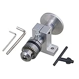 130x60x51.5mm Silber Stahl Aluminium Mikrobohrmaschine Drehmaschine Zentrum Reitstock Fingerhut Perlen Maschine Holzbearbeitung DIY