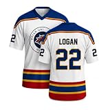 Eishockey Trikot Damen Herren - Hockey Jersey Nr. 22 44 46 66 Kurzarm Oversized Shirt Vintage College Style Ice Hockey Trikot Fantrikot Streetwear Merch Top für Frauen M