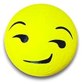 Abdeckkappe für Anhängerkupplung 'Emoji Smiley' Abdeckung Kappe lustig, cool aus Kunststoff - Schutzkappe für AHK Universal im 3D-Druck hergestellt - Für Anhängerkupplungen mit 50 mm Kugelkopf (gelb)