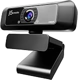 j5create USB Streaming Webcam - 1080P HD mit 360° Rotation, High Fidelity Mikrofon, ideal für Skype, YouTube, Zoom, Facetime, Online Konferenzen (JVCU100)