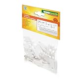 Windhager Laufhaken zur Befestigung von Sonnensegel oder Seilspannmarkise, 30 Stk Set mit Edelstahlschraub