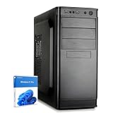 dcl24 Desktop Office PC i5 14400, UHD Grafik 730-500GB SSD, 16GB DDR5, schneller Media PC mit 10x4.7 GHz, WLAN, Windows 11 Pro Personalcomputer für Büro und Homeoffice [19783]