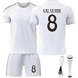 25/26 New R.Madrid Fußball Jerseys Anzug White Golden Line Trikot Kinder Kids Mens Home Soccer Sport Outfit Trikot Fussball Jungen T Shirt Shorts Socks Football Jersey S