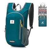 SKYSPER 10L Faltbarer Rucksack Ultraleicht Tagesrucksack Wasserfest Daypack Reiserucksack Wanderrucksack für Wandern Reisen Städtetrip
