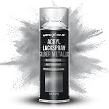 WerkXheld Sprühlack 400ml - Hochwertiges Lackspray Silber-Metallic, Vielseitig anwendbar auf Holz, Metall & Textil, Langlebiger Acryllack Spray