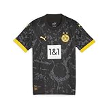 BVB 770615-02 Away Jersey Replica Jr T-shirt Unisex Kids BLACK-CYBER YELLOW Größe 176