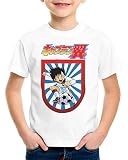 CottonCloud Tsubasa T-Shirt für Kinder tollen fußballstars wm em, Farbe:Weiß, Größe:128