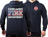 CHICAGO FIRE Dept. Flag-Edition, navy Hoodie M