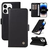 WOWUDI Handyhülle für Samsung Galaxy J310 / J3 2016,[Kartenfächern] [Magnetverschluss] Premium Leder Handy Klappbare Stoßfeste Brieftasche Flipcase Tasche für Hülle- Schw