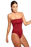 Livia Damen Eline Odalish Badeanzug, Bordeaux, XL