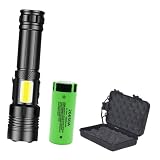jojofuny Taschenlampe Mit Starkem Licht Camping-lichterketten Am Hellsten Teleskop-campingleuchte Usb Lade Taschenlampe Wasserdicht Leistung Camping -laternen Lumen Aluminiumlegierung Black