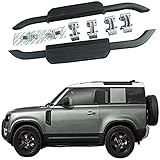 All Black Running Board Fits for LR Defender 90 L663 2D 2020 2021 2022 aluminum side step protect side b