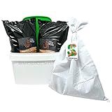 Einsteiger Wurmzucht - Starter-Set mit 0,5 kg großen (ca. 315 St.) Riesen-Rotwürmer - Dendrobena, Angelwürmer, Futterwürmer, Regenwürmer, Würmer, Angelköder, Lebendköder, W