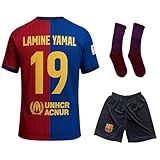 Gokaynex Yamal #19 Trikot für Kinder mit Socken – Fan Trikot 2024/2025 – Heim Set mit Shorts und Stutzen – Trikot Kinder Set – Jugendgrößen 140