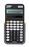 Fiamo Wissenschaftlicher Rechner ECO30, 138 Funktionen und 10 stelligem Display, schwarz/weiß