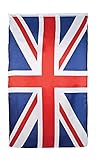 Boland 11620 - Dekorationsfahne Union Jack, 1 Stück, Größe 90 x 150 cm, England, Flagge, Fußball, Weltmeisterschaft, London, Dekoration, Banner, Wanddekoration, Mottoparty, Karneval, Geburtstag