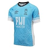 Umbro Herren 25/26 Fidschi-Rugby-Trikot, Blau/Weiß/Schwarz, M