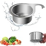 Siebkorb aus Edelstahl in Schwanenform für die Spüle, Multi-Functional Drain Basket,Siebkorb SpüLe Edelstahl, Abflusskorb KüChenspüLe Eckspülbecken-Sieb Küchenspüle Abfluss Korb Swan Drain Rack (1Pcs)