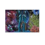 Avatar Leinwandbild WanddekorationAbnehmbare Abziehbare 3D WandaufkleberHochwertige Professionelle LeinwandEinfache InstallationGeeignet Für Wohnzimmer Schlafzimmer Esszimmer Home Office 16x24inch(40