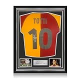 Exclusive Memorabilia Roma 2001-02 Trikot, signiert von Francesco Totti. Überlegener R