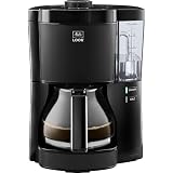 Melitta Look - Filterkaffeemaschine mit Glaskanne und entnehmbarem Wassertank, Entkalkungsprogramm, für bis zu 10 Tassen Kaffee, schw