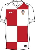 Nike Unisex Kinder Croatia T-Shirt, Weiß, 164-170 EU
